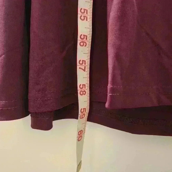 NEW NWT Women's Kabayare Maroon ORIGINAL Milk Silk Maxi Dress - Picture 6 of 10